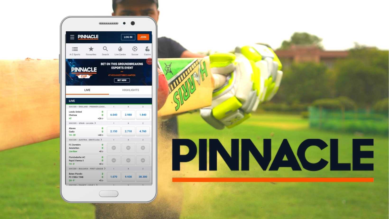 Pinnacle app for Indian bettors